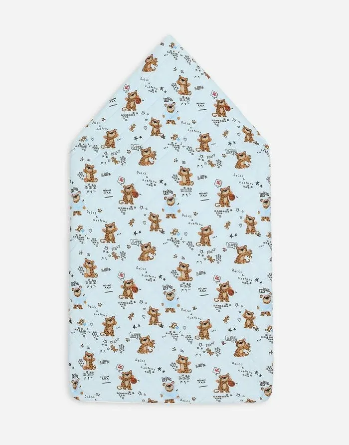 Dolce and Gabbana Accessories And Baby Carriers Children Baby Leopardprint Jersey Sleep Sack Azure Dolce and Gabbana Accessories And Baby Carriers Children Baby Leopardprint Jersey Sleep Sack Azure