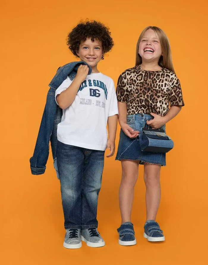 Dolce and Gabbana Accessories Children Denim Patchwork Mini Sicily Bag Blue Dolce and Gabbana Accessories Children Denim Patchwork Mini Sicily Bag Blue