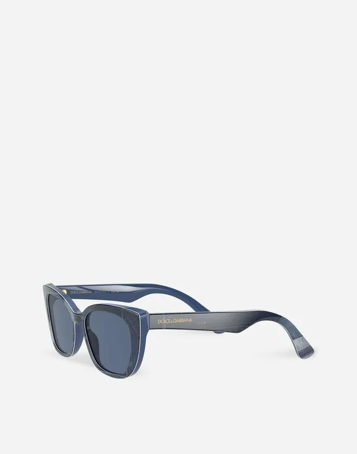 Dolce and Gabbana Accessories Children Denim Patchwork Sunglasses Denim Dolce and Gabbana Accessories Children Denim Patchwork Sunglasses Denim