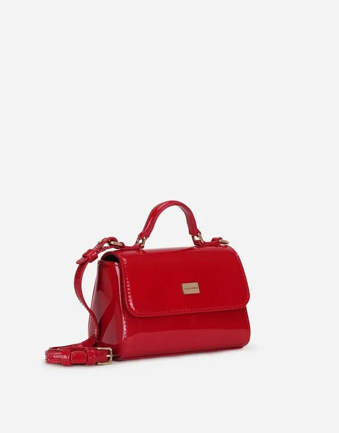 Dolce and Gabbana Accessories Children Patent Leather Handbag Red Dolce and Gabbana Accessories Children Patent Leather Handbag Red