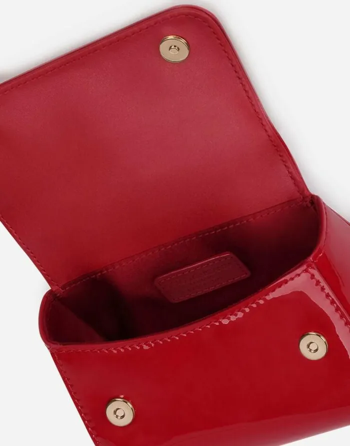 Dolce and Gabbana Accessories Children Patent Leather Handbag Red Dolce and Gabbana Accessories Children Patent Leather Handbag Red