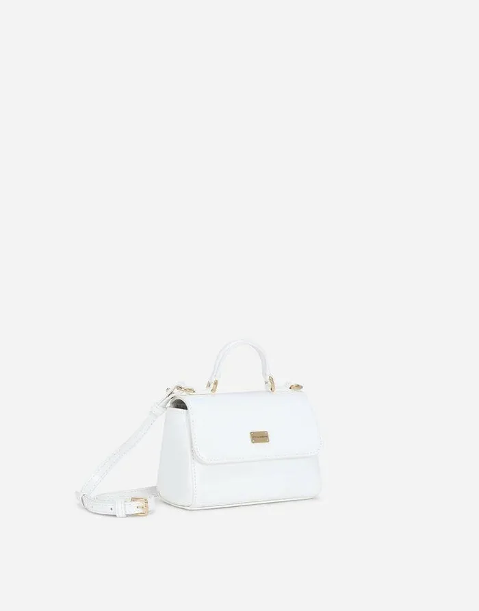 Dolce and Gabbana Accessories Children Patent Leather Handbag White Dolce and Gabbana Accessories Children Patent Leather Handbag White