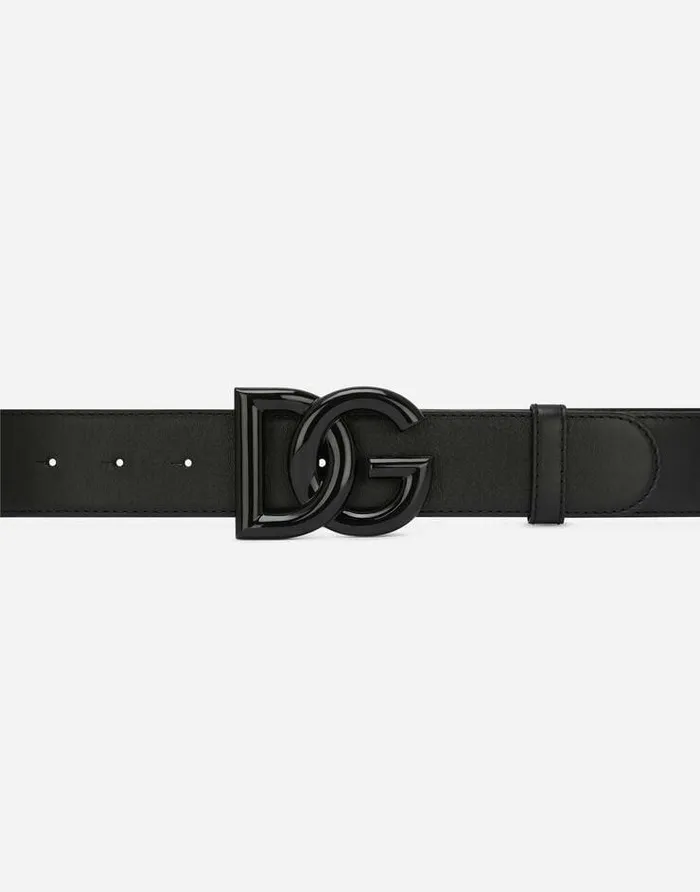 Dolce and Gabbana Belts Women Leather DG Logo Belt Black Dolce and Gabbana Belts Women Leather DG Logo Belt Black