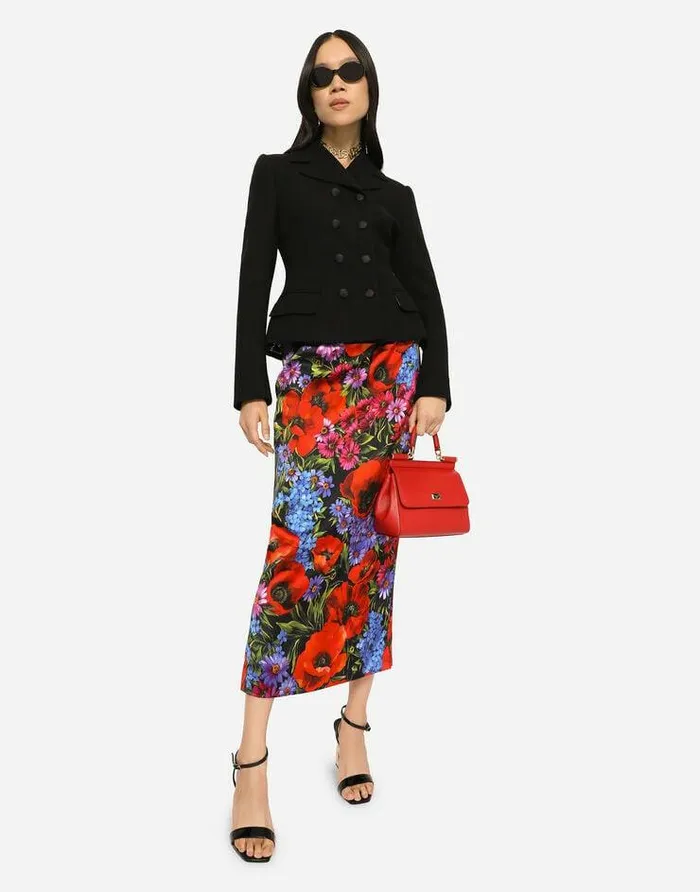 Dolce and Gabbana Blazers Women Doublebreasted Virgin Wool Jacket Black Dolce and Gabbana Blazers Women Doublebreasted Virgin Wool Jacket Black