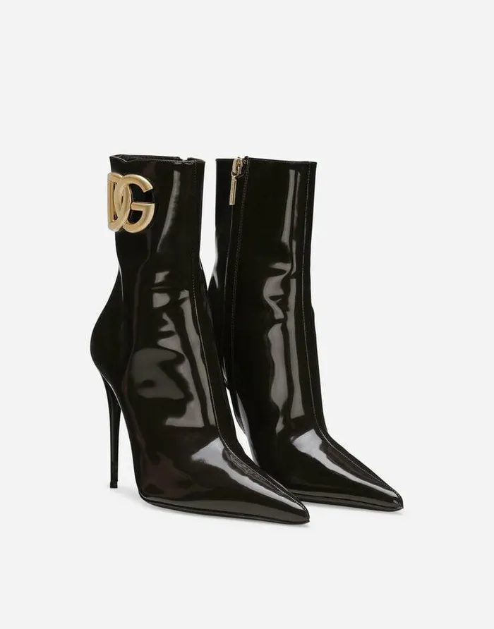 Dolce and Gabbana Boots And Booties Women Calfskin Ankle Boots Brown Dolce and Gabbana Boots And Booties Women Calfskin Ankle Boots Brown