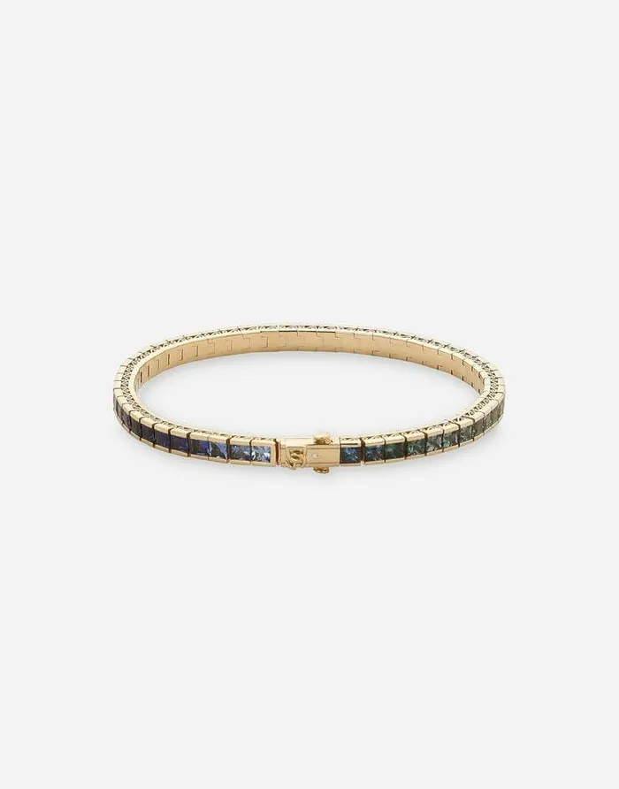 Dolce and Gabbana Bracelets Women Tennis Bracelet In Yellow Gold 18kt With Multicolor Sapphires Gold Dolce and Gabbana Bracelets Women Tennis Bracelet In Yellow Gold 18kt With Multicolor Sapphires Gold