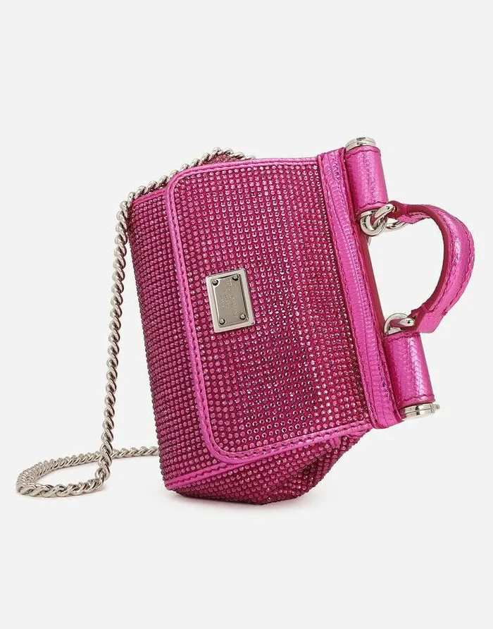 Dolce and Gabbana Clutches Mini And Micro Bags Women Mini Sicily Handbag Fuchsia Dolce and Gabbana Clutches Mini And Micro Bags Women Mini Sicily Handbag Fuchsia