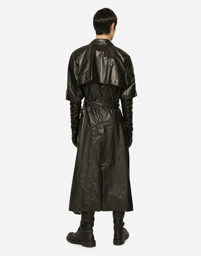 Dolce and Gabbana Coats And Jackets Men Coated Nylon Doublebreasted Trench Coat Multicolor Dolce and Gabbana Coats And Jackets Men Coated Nylon Doublebreasted Trench Coat Multicolor