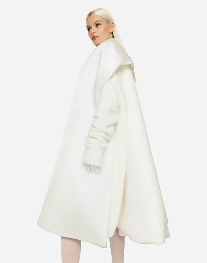 Dolce and Gabbana Coats And Jackets Women KIM DOLCEandGABBANA Terrycloth Coat White Dolce and Gabbana Coats And Jackets Women KIM DOLCEandGABBANA Terrycloth Coat White