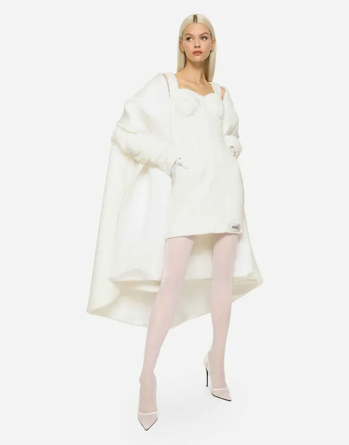 Dolce and Gabbana Coats And Jackets Women KIM DOLCEandGABBANA Terrycloth Coat White Dolce and Gabbana Coats And Jackets Women KIM DOLCEandGABBANA Terrycloth Coat White