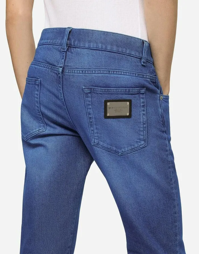 Dolce and Gabbana Denim Men Skinny Overdyed Stretch Jeans Multicolor Dolce and Gabbana Denim Men Skinny Overdyed Stretch Jeans Multicolor