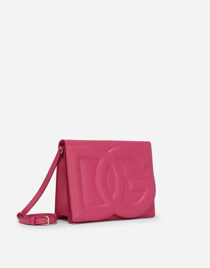 Dolce and Gabbana DG Logo Bag Women Calfskin DG Logo Bag Crossbody Bag Lilac Dolce and Gabbana DG Logo Bag Women Calfskin DG Logo Bag Crossbody Bag Lilac