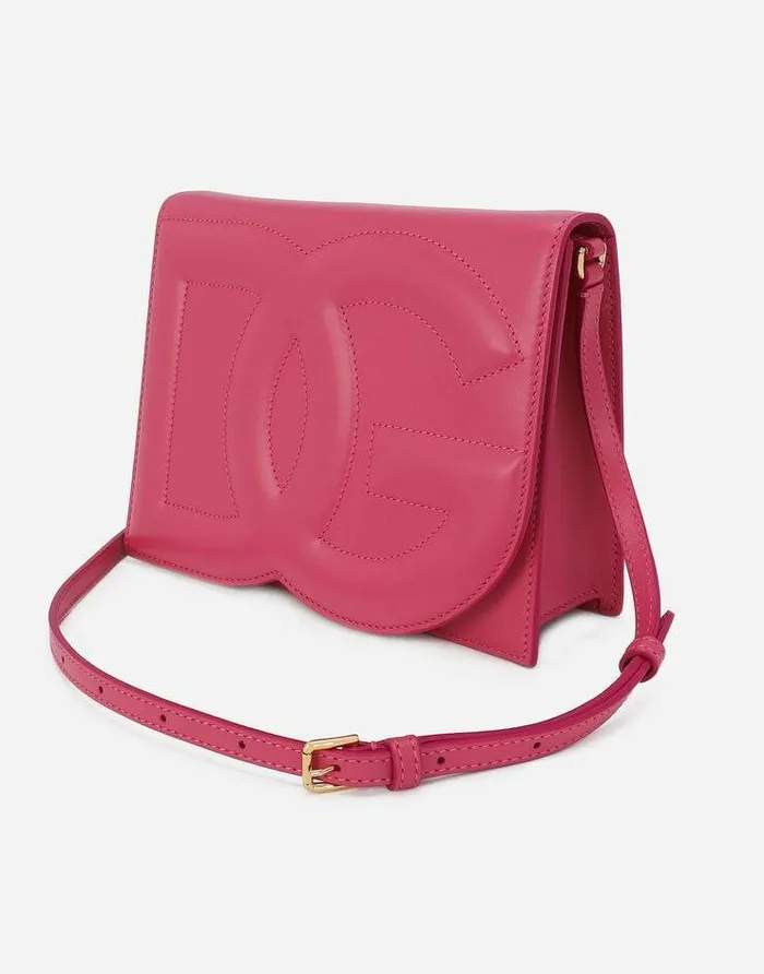 Dolce and Gabbana DG Logo Bag Women Calfskin DG Logo Bag Crossbody Bag Lilac Dolce and Gabbana DG Logo Bag Women Calfskin DG Logo Bag Crossbody Bag Lilac