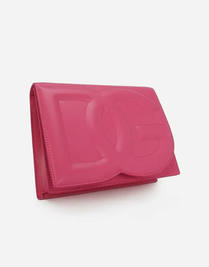 Dolce and Gabbana DG Logo Bag Women Calfskin DG Logo Bag Crossbody Bag Lilac Dolce and Gabbana DG Logo Bag Women Calfskin DG Logo Bag Crossbody Bag Lilac