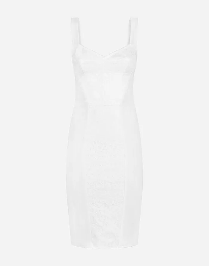 Dolce and Gabbana Dresses Women Corset Bustier Dress White