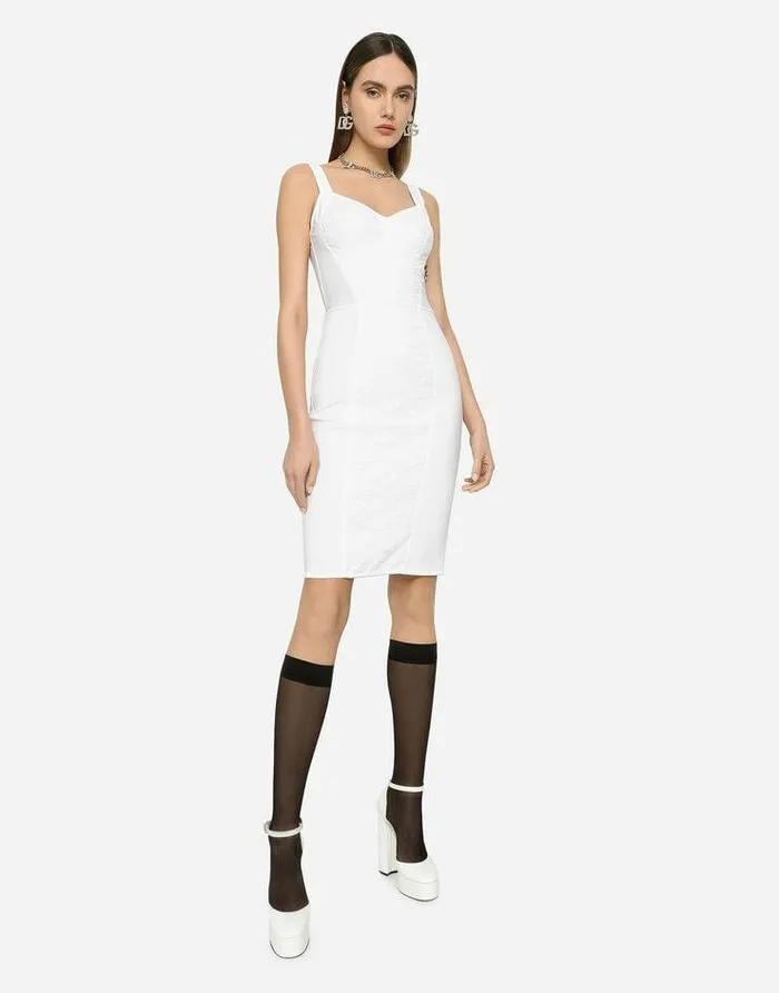Dolce and Gabbana Dresses Women Corset Bustier Dress White Dolce and Gabbana Dresses Women Corset Bustier Dress White