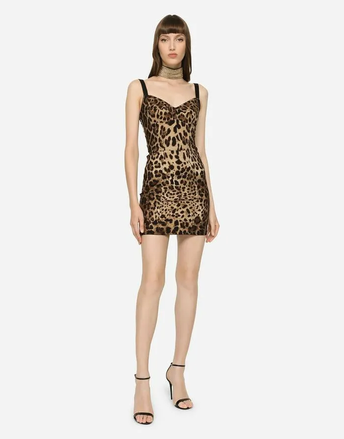 Dolce and Gabbana Dresses Women Corset Dress Animal Print Dolce and Gabbana Dresses Women Corset Dress Animal Print