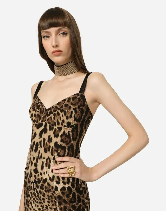 Dolce and Gabbana Dresses Women Corset Dress Animal Print Dolce and Gabbana Dresses Women Corset Dress Animal Print