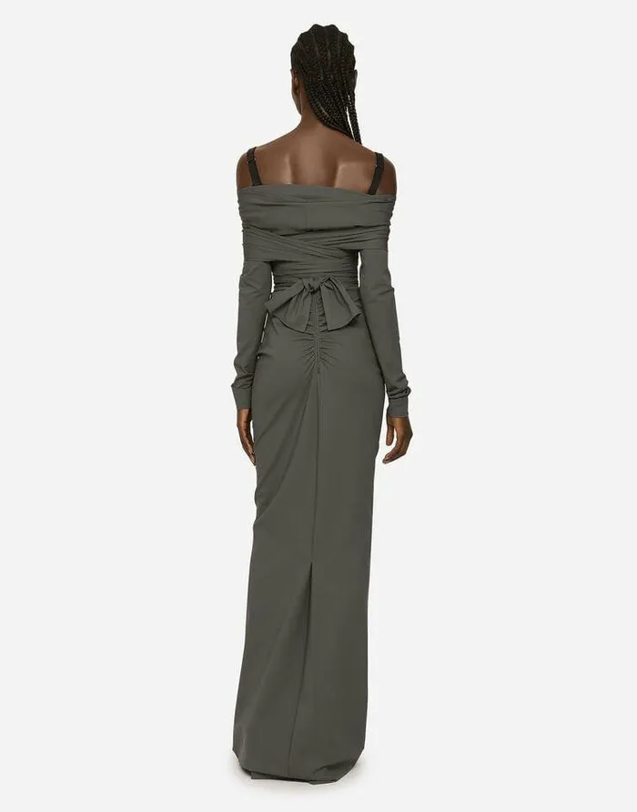 Dolce and Gabbana Dresses Women KIM DOLCEandGABBANA Long Stretch Jersey Milano Rib Dress Multicolor Dolce and Gabbana Dresses Women KIM DOLCEandGABBANA Long Stretch Jersey Milano Rib Dress Multicolor