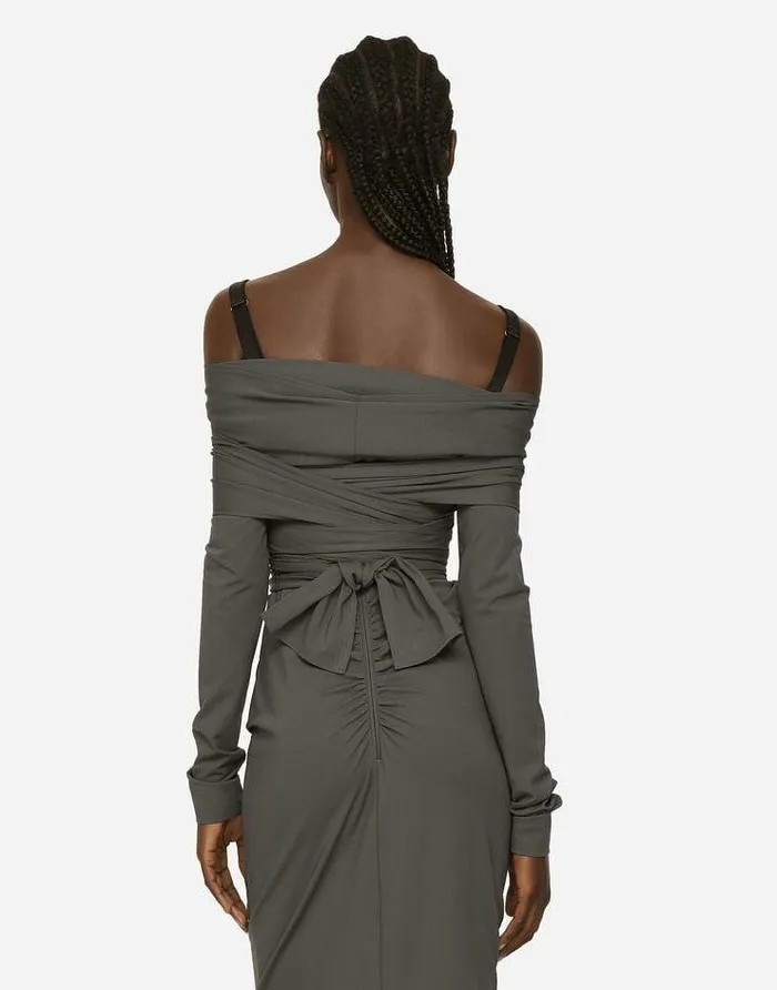Dolce and Gabbana Dresses Women KIM DOLCEandGABBANA Long Stretch Jersey Milano Rib Dress Multicolor Dolce and Gabbana Dresses Women KIM DOLCEandGABBANA Long Stretch Jersey Milano Rib Dress Multicolor
