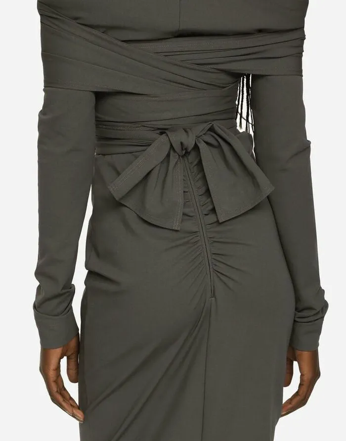 Dolce and Gabbana Dresses Women KIM DOLCEandGABBANA Long Stretch Jersey Milano Rib Dress Multicolor Dolce and Gabbana Dresses Women KIM DOLCEandGABBANA Long Stretch Jersey Milano Rib Dress Multicolor