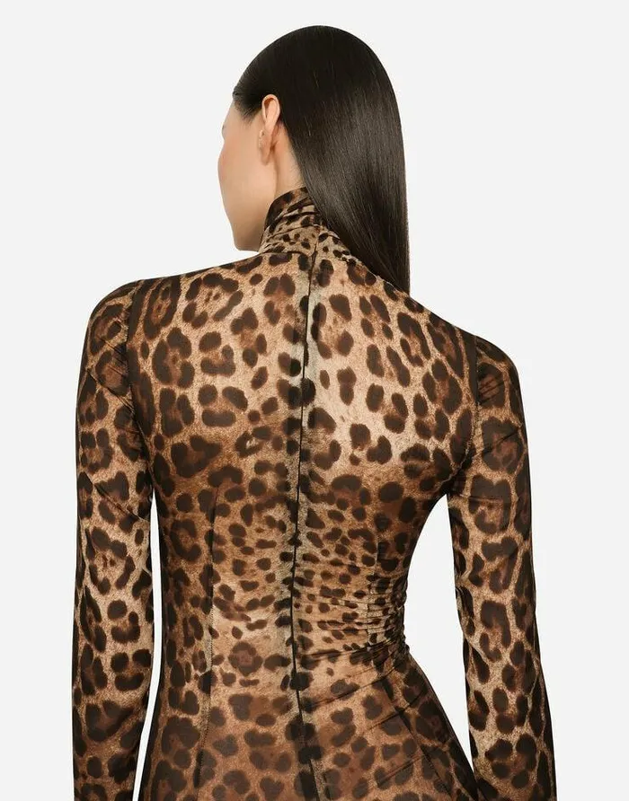 Dolce and Gabbana Dresses Women KIM DOLCEandGABBANA Sheer Leopardprint Jumpsuit Animal Print Dolce and Gabbana Dresses Women KIM DOLCEandGABBANA Sheer Leopardprint Jumpsuit Animal Print