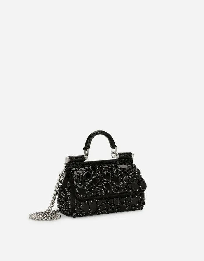 Dolce and Gabbana Handbags Women KIM DOLCEandGABBANA Small Sicily Handbag Black Dolce and Gabbana Handbags Women KIM DOLCEandGABBANA Small Sicily Handbag Black