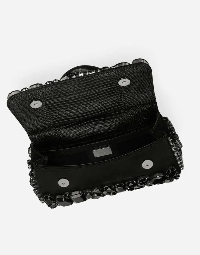 Dolce and Gabbana Handbags Women KIM DOLCEandGABBANA Small Sicily Handbag Black Dolce and Gabbana Handbags Women KIM DOLCEandGABBANA Small Sicily Handbag Black
