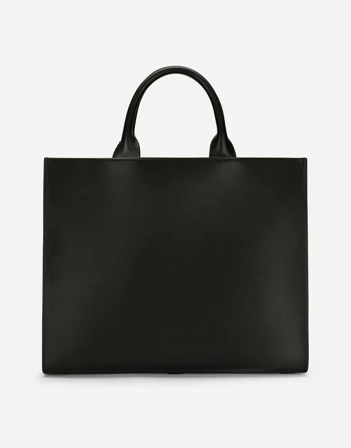 Dolce and Gabbana Handbags Women Medium Calfskin DG Daily Shopper Black Dolce and Gabbana Handbags Women Medium Calfskin DG Daily Shopper Black