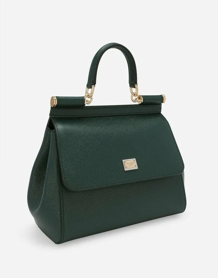 Dolce and Gabbana Handbags Women Medium Sicily Handbag Green Dolce and Gabbana Handbags Women Medium Sicily Handbag Green