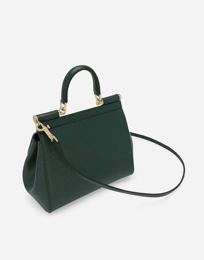 Dolce and Gabbana Handbags Women Medium Sicily Handbag Green Dolce and Gabbana Handbags Women Medium Sicily Handbag Green