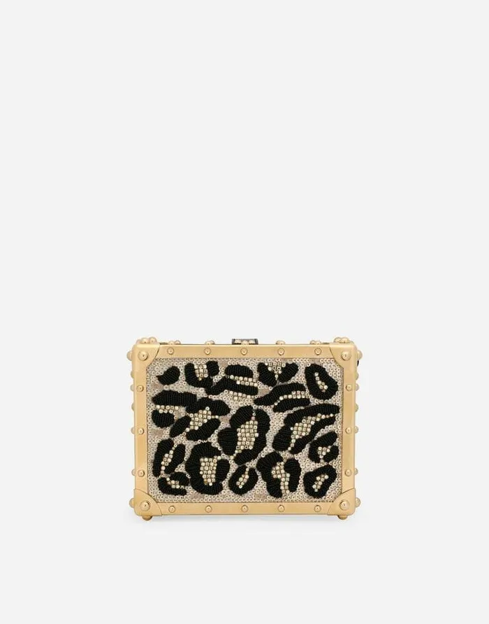 Dolce and Gabbana Handbags Women Satin Dolce Box With Embroidery Multicolor Dolce and Gabbana Handbags Women Satin Dolce Box With Embroidery Multicolor