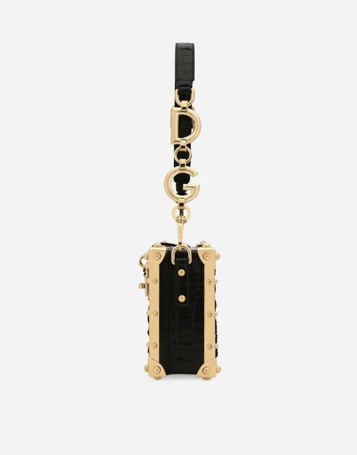Dolce and Gabbana Handbags Women Satin Dolce Box With Embroidery Multicolor Dolce and Gabbana Handbags Women Satin Dolce Box With Embroidery Multicolor