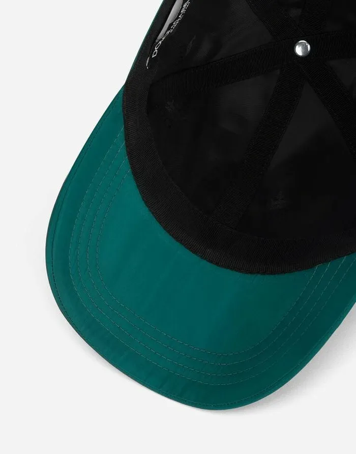 Dolce and Gabbana Hats And Gloves Men Nylon Baseball Cap With Branded Tag Green Dolce and Gabbana Hats And Gloves Men Nylon Baseball Cap With Branded Tag Green