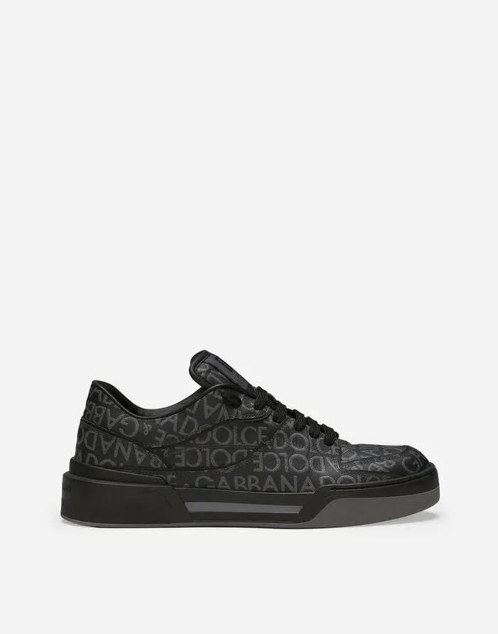 Dolce and Gabbana Mini Me Boy ChildrenMen Coated Jacquard New Roma Sneakers Multicolor Dolce and Gabbana Mini Me Boy ChildrenMen Coated Jacquard New Roma Sneakers Multicolor