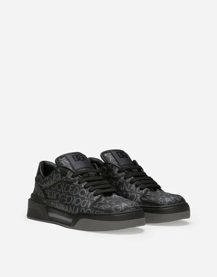 Dolce and Gabbana Mini Me Boy ChildrenMen Coated Jacquard New Roma Sneakers Multicolor Dolce and Gabbana Mini Me Boy ChildrenMen Coated Jacquard New Roma Sneakers Multicolor