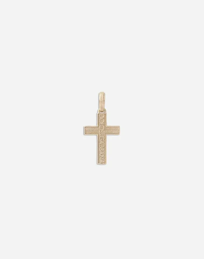 Dolce and Gabbana Necklaces Men Sicily Yellow Gold Charm Yellow Gold
