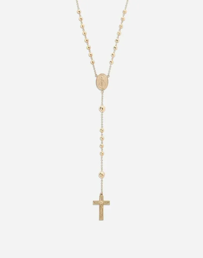 Dolce and Gabbana Necklaces Men Tradition Yellow Gold Rosary Necklace Yellow Gold Dolce and Gabbana Necklaces Men Tradition Yellow Gold Rosary Necklace Yellow Gold