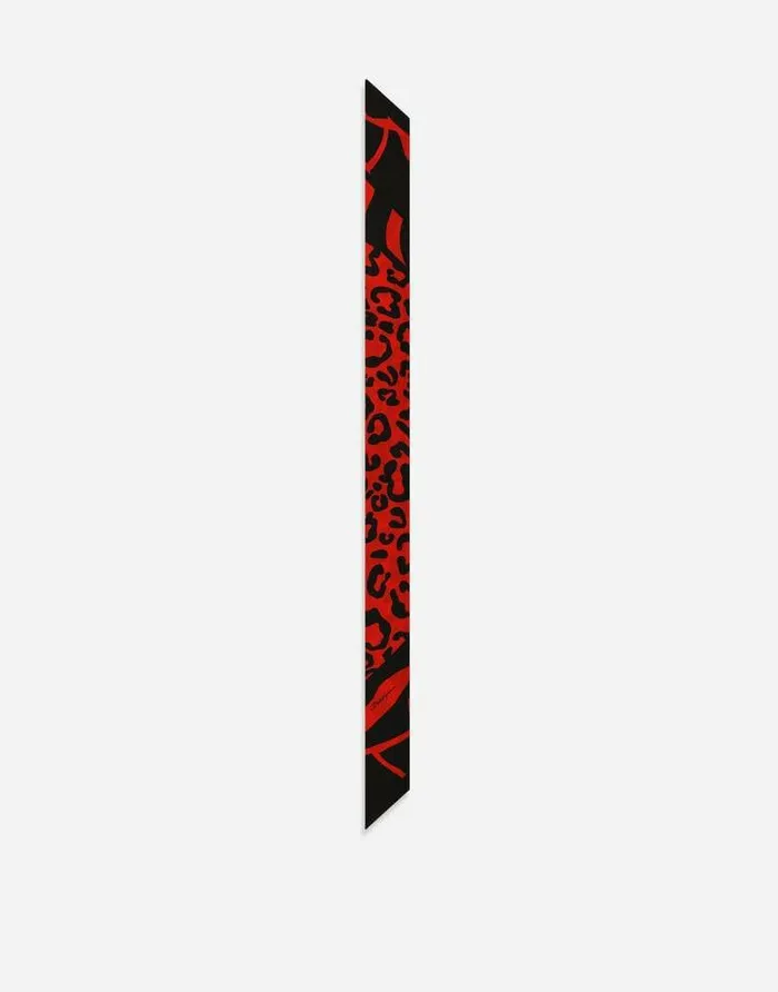 Dolce and Gabbana Scarves And Silks Women Leopardprint Twill Headscarf Multicolor Dolce and Gabbana Scarves And Silks Women Leopardprint Twill Headscarf Multicolor