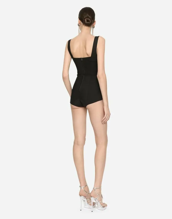 Dolce and Gabbana Shirts And Tops Women Corset Bodysuit Black
