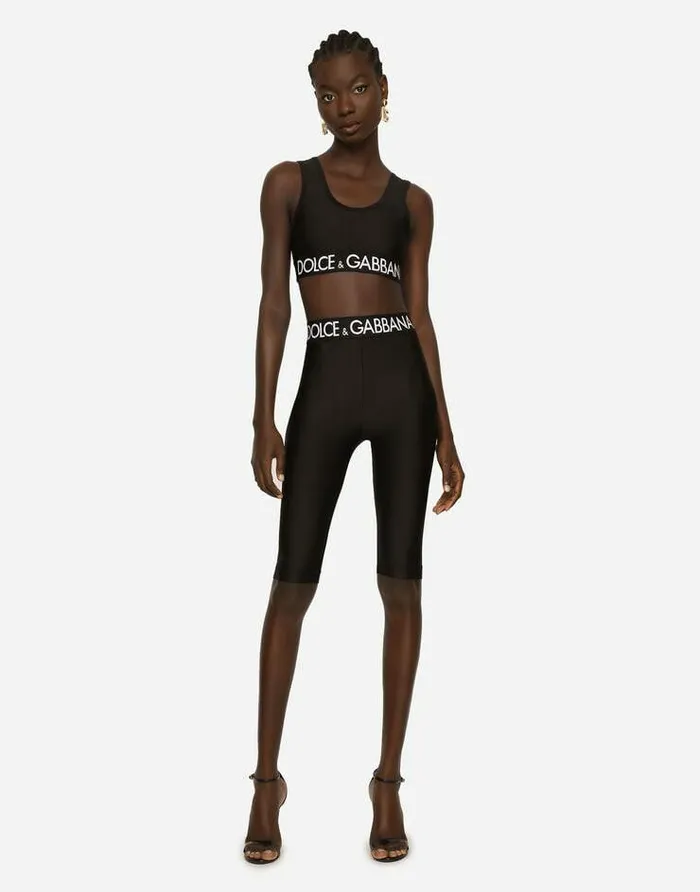 Dolce and Gabbana Shirts And Tops Women Spandex Jersey Top Black Dolce and Gabbana Shirts And Tops Women Spandex Jersey Top Black