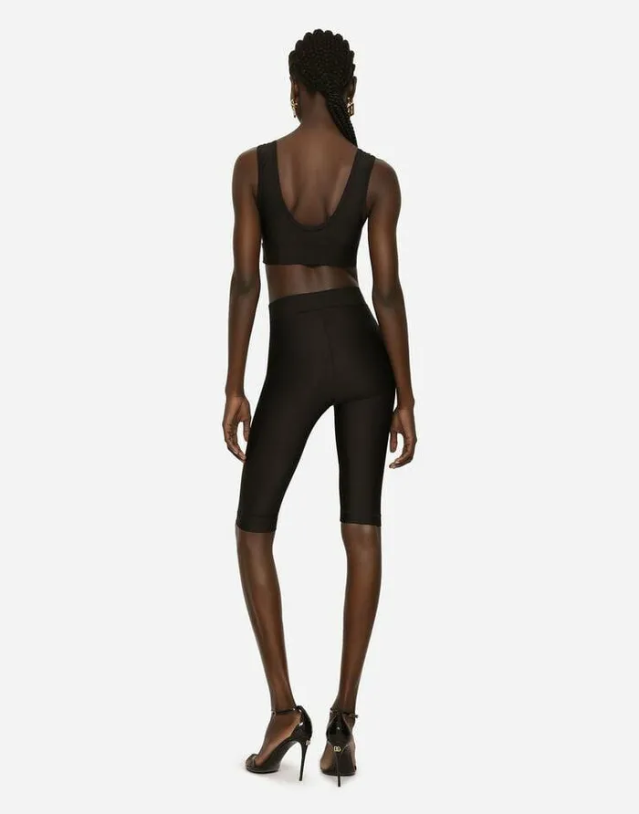 Dolce and Gabbana Shirts And Tops Women Spandex Jersey Top Black Dolce and Gabbana Shirts And Tops Women Spandex Jersey Top Black