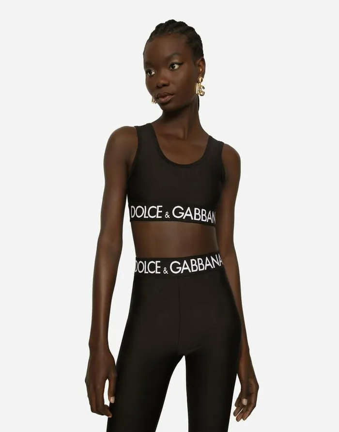 Dolce and Gabbana Shirts And Tops Women Spandex Jersey Top Black Dolce and Gabbana Shirts And Tops Women Spandex Jersey Top Black