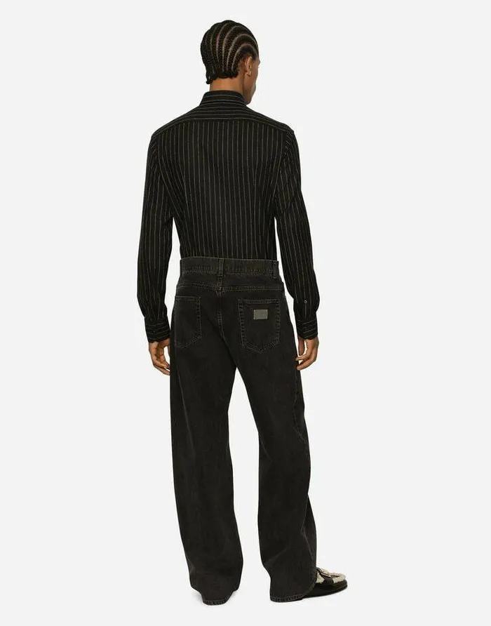 Dolce and Gabbana Shirts Men Stretch Wool Flannel Shirt Multicolor Dolce and Gabbana Shirts Men Stretch Wool Flannel Shirt Multicolor