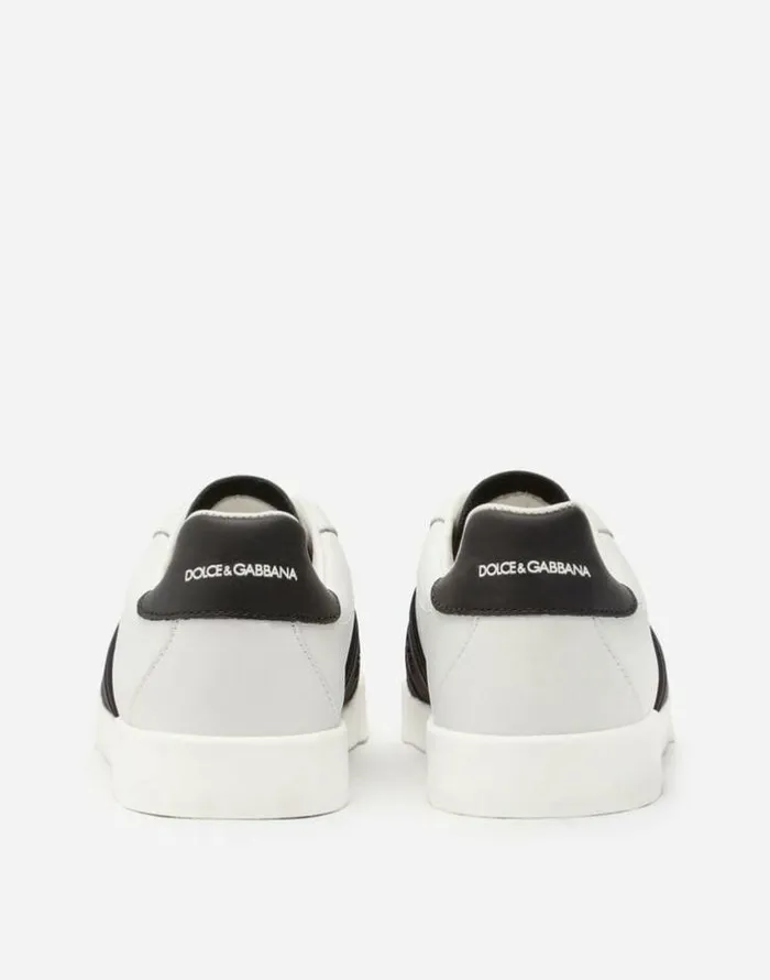 Dolce and Gabbana Shoes 2438 Children Portofino Light Sneakers With Elastic Rubber Logo Whiteblack Dolce and Gabbana Shoes 2438 Children Portofino Light Sneakers With Elastic Rubber Logo Whiteblack