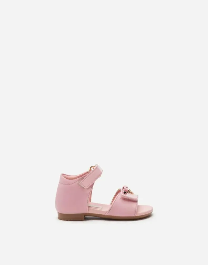 Dolce and Gabbana Shoes For First Steps 1926 Children Patent Leather Sandals With Charm Embellishment Pink Dolce and Gabbana Shoes For First Steps 1926 Children Patent Leather Sandals With Charm Embellishment Pink