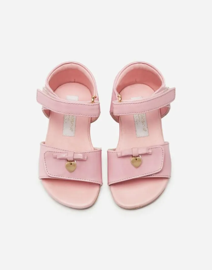 Dolce and Gabbana Shoes For First Steps 1926 Children Patent Leather Sandals With Charm Embellishment Pink Dolce and Gabbana Shoes For First Steps 1926 Children Patent Leather Sandals With Charm Embellishment Pink