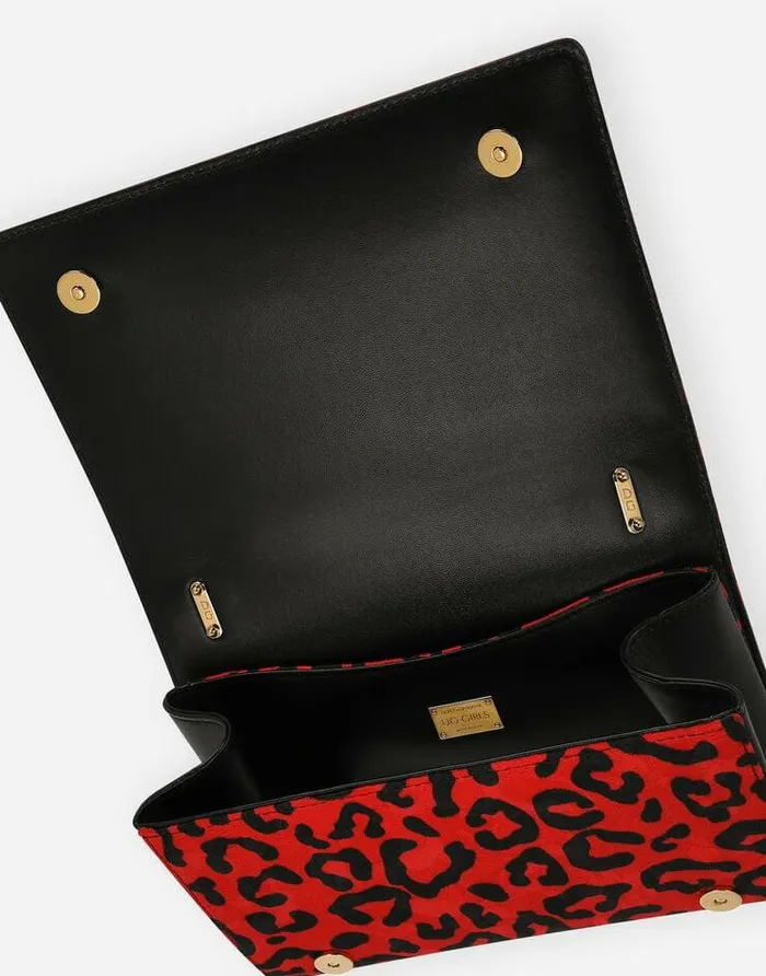 Dolce and Gabbana Shoulder And Crossbody Bags Women Leopardprint Brocade DG Girls Bag Multicolor Dolce and Gabbana Shoulder And Crossbody Bags Women Leopardprint Brocade DG Girls Bag Multicolor