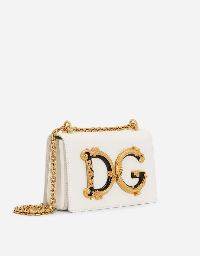 Dolce and Gabbana Shoulder And Crossbody Bags Women Nappa Leather DG Girls Shoulder Bag White Dolce and Gabbana Shoulder And Crossbody Bags Women Nappa Leather DG Girls Shoulder Bag White