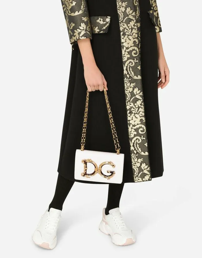 Dolce and Gabbana Shoulder And Crossbody Bags Women Nappa Leather DG Girls Shoulder Bag White Dolce and Gabbana Shoulder And Crossbody Bags Women Nappa Leather DG Girls Shoulder Bag White